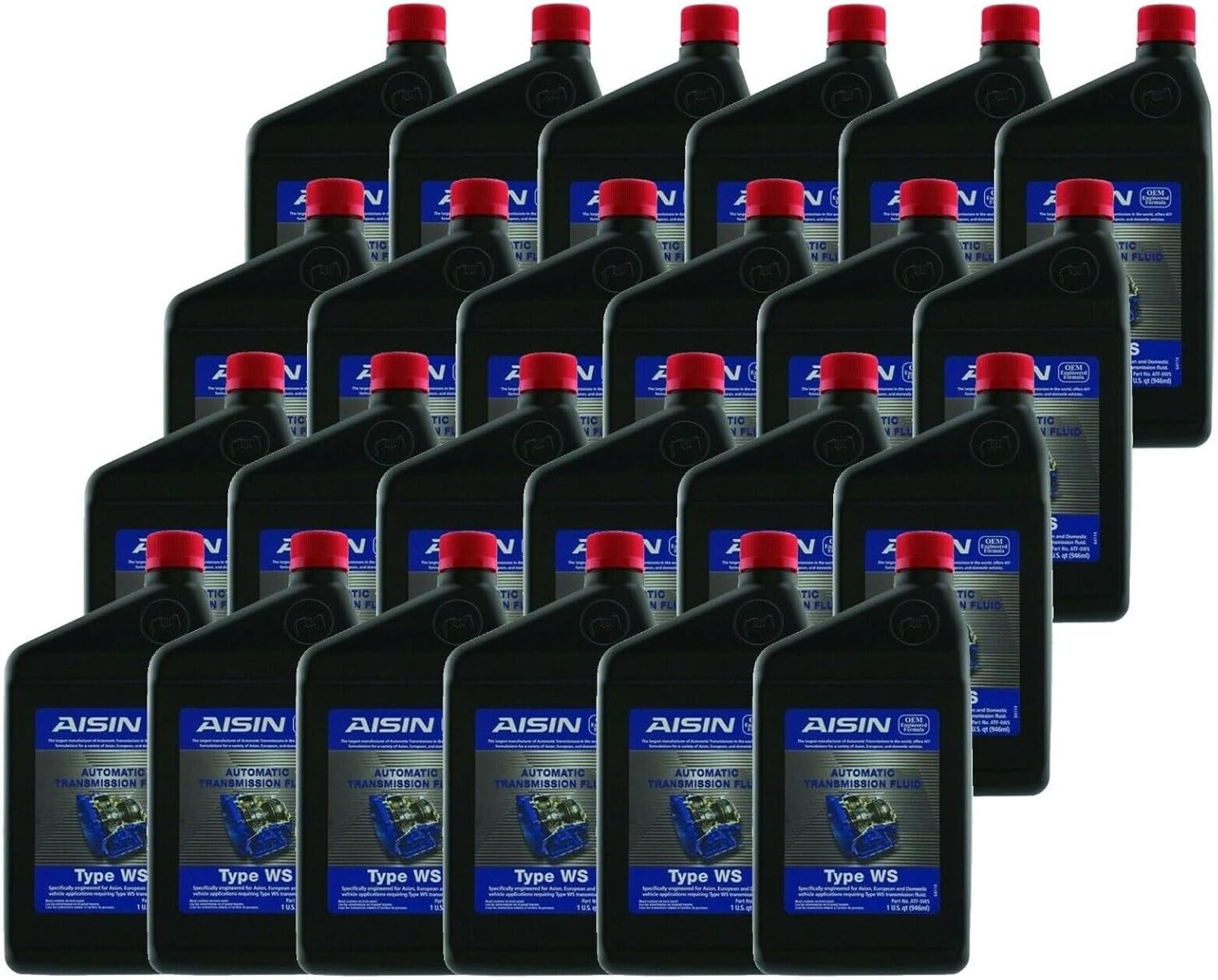Aisin Set of 24 Auto Trans Fluids ATF-0WS for Cadillac Lexus Scion Toyota Volvo
