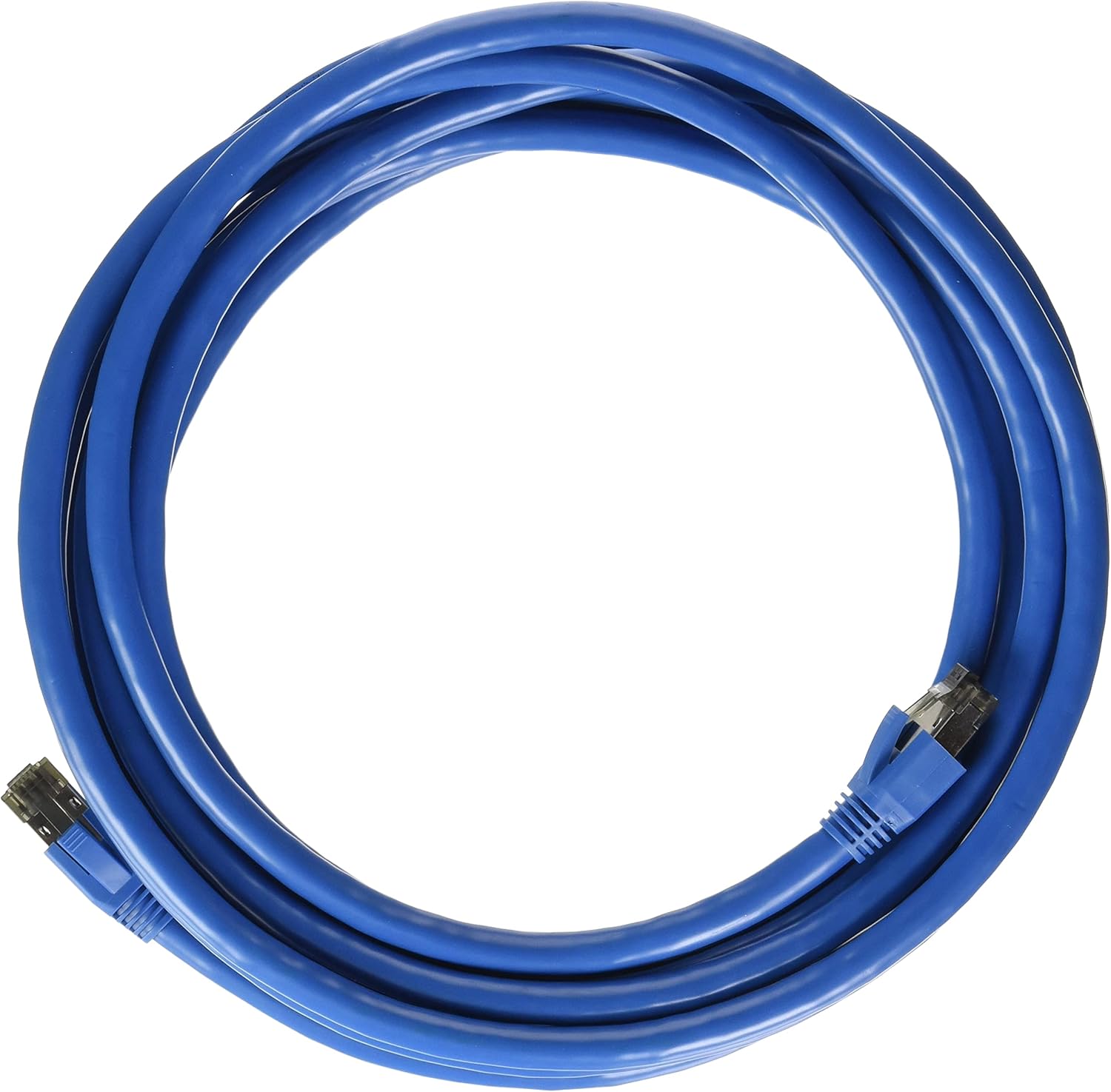 Nippon Labs Cat8 RJ45 15FT Ethernet Patch Internet Network LAN Cable, Indoor/Outdoor, 24AWG Shielded Latest 40Gbps 2000Mhz, Weatherproof S/FTP for Router, PS4, PS5, Xbox, PoE, Switch, Modem (Blue)