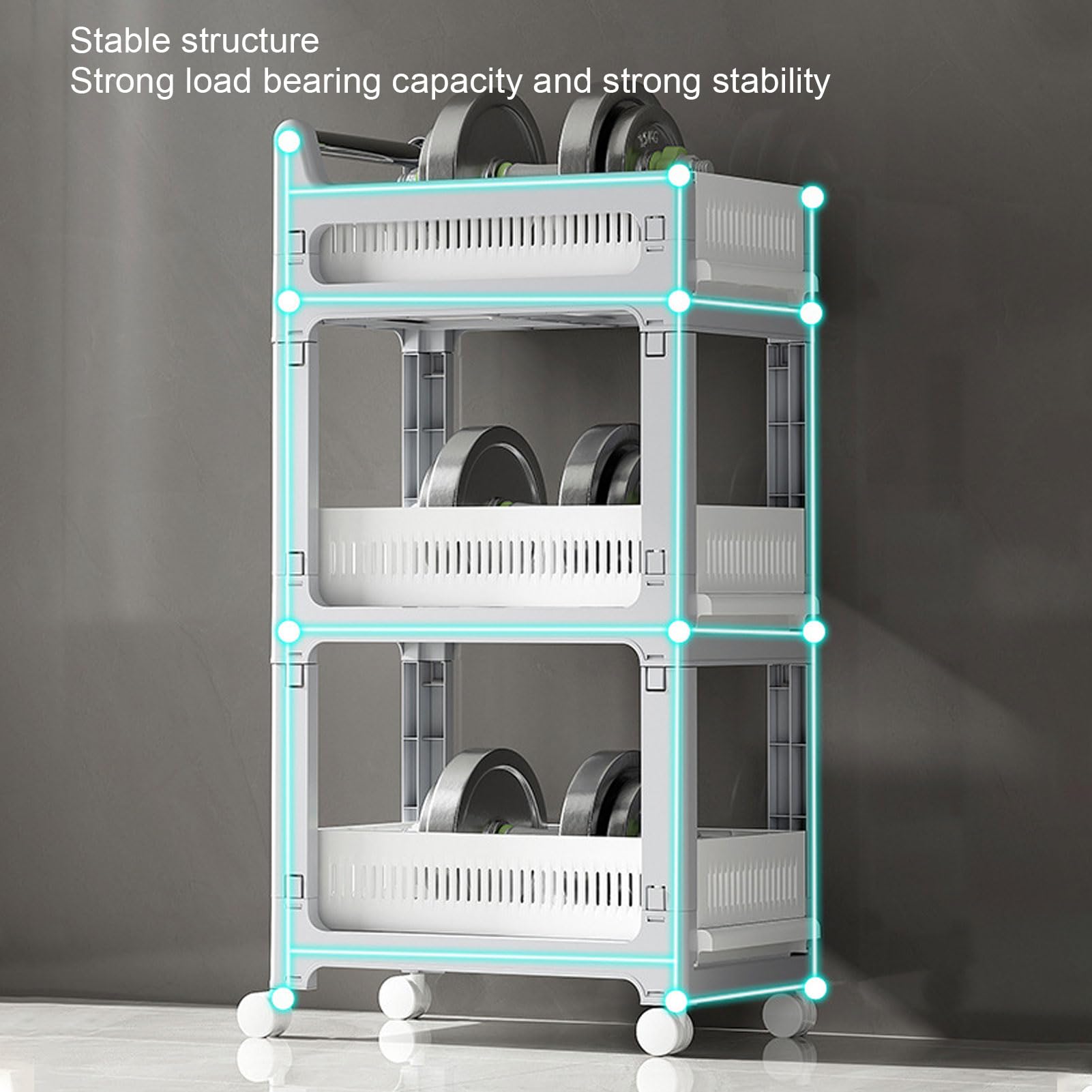 Amazon.co.jp: キッチンワゴン 隙間収納 キャスター付き ペットボトル