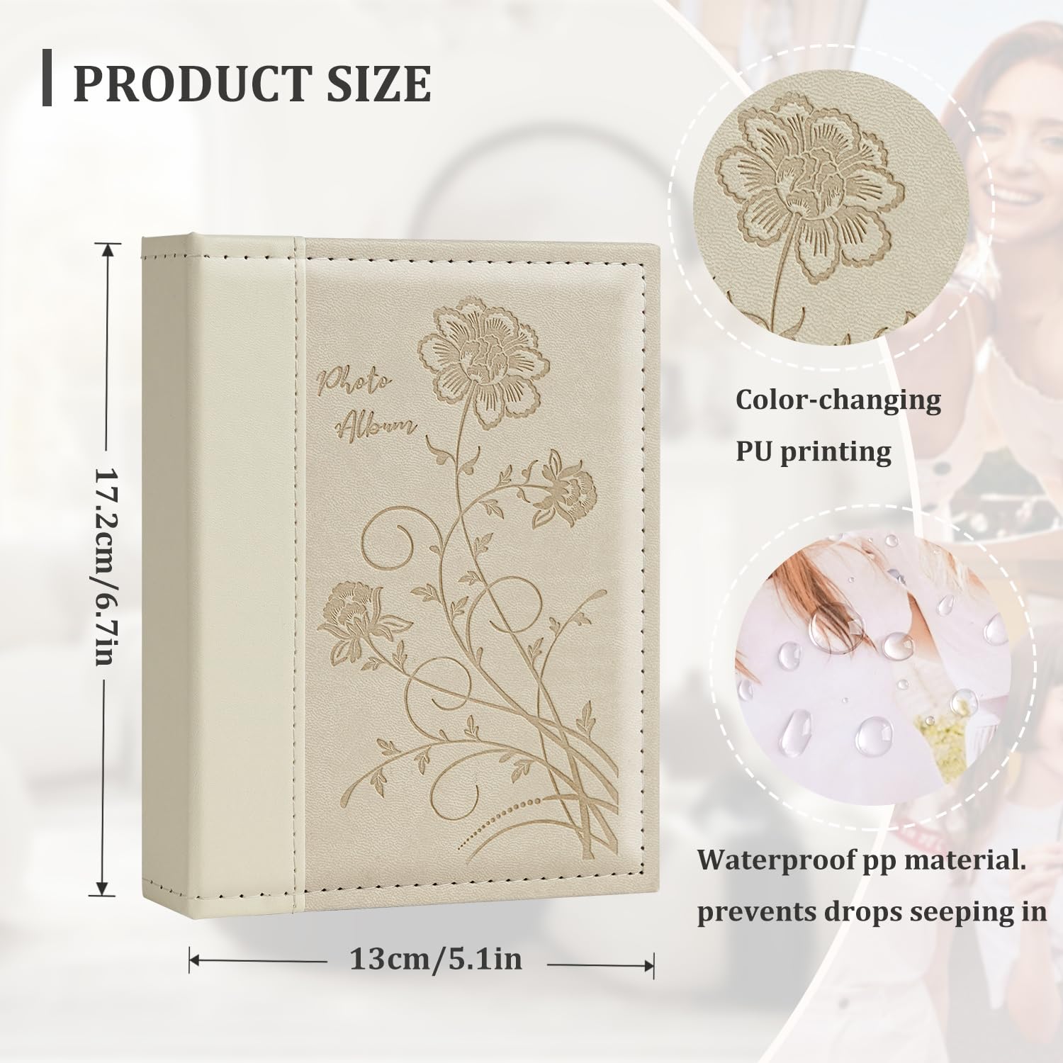 Miaikoe Small Photo Album 6x4 2 Packs, Each Pack Holds 52 Vertical Pictures - Image 2