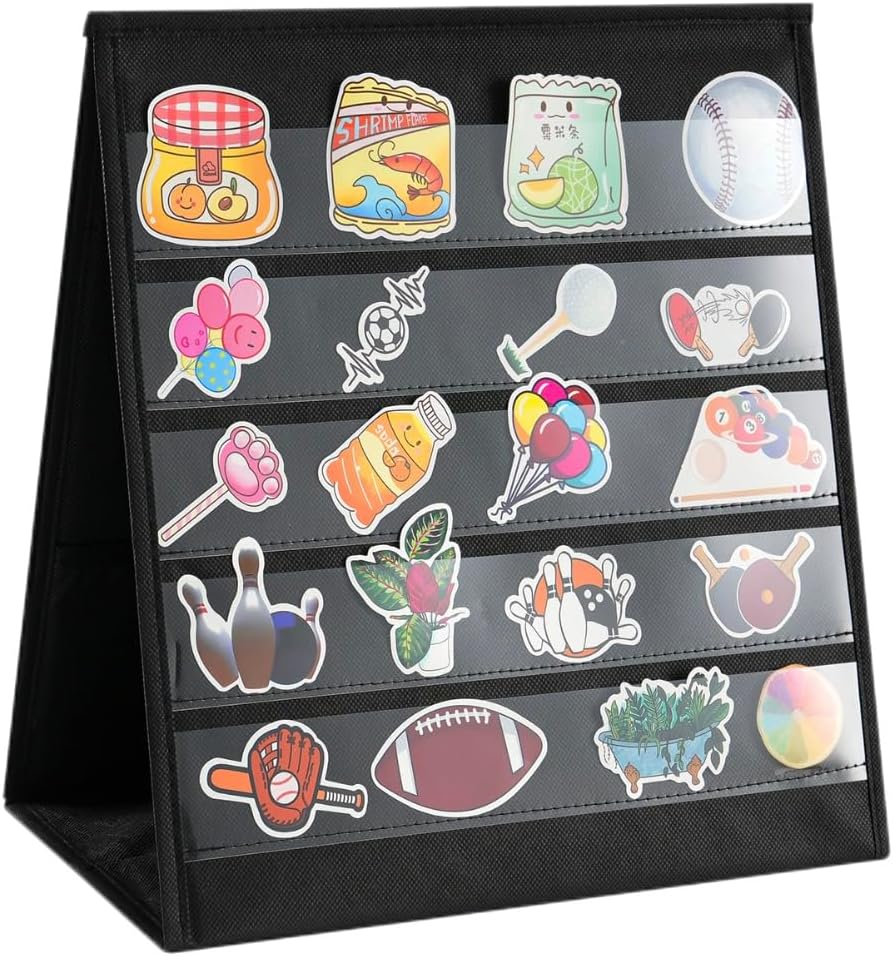 UCEC Foldable Portable Sticker Display Stand Organizer - L Size Non-Woven