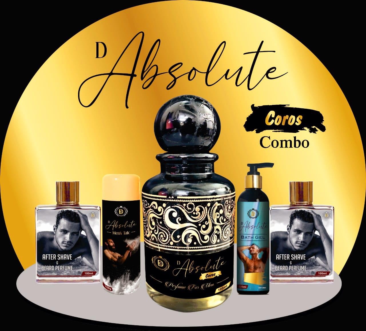 D Absolute Male Perfume Set The World's Best fragrance for men, with a sophisticated blend of scents that exude confidence and style Combo of 2 Combo includes Male Parfum 120 ml ,& 100 ml French Parfume in a Luxurious designer bottle Rs 7400 FREE