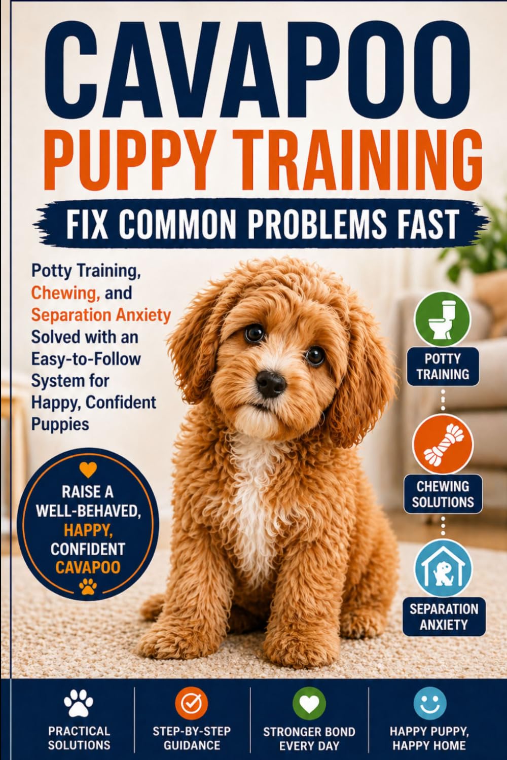 Cavapoo Puppy Training: Fix Common Problems Fast: Potty Training, Chewing, and Separation Anxiety Solved with an Easy-to-Follow System for Happy, Confident Puppies
