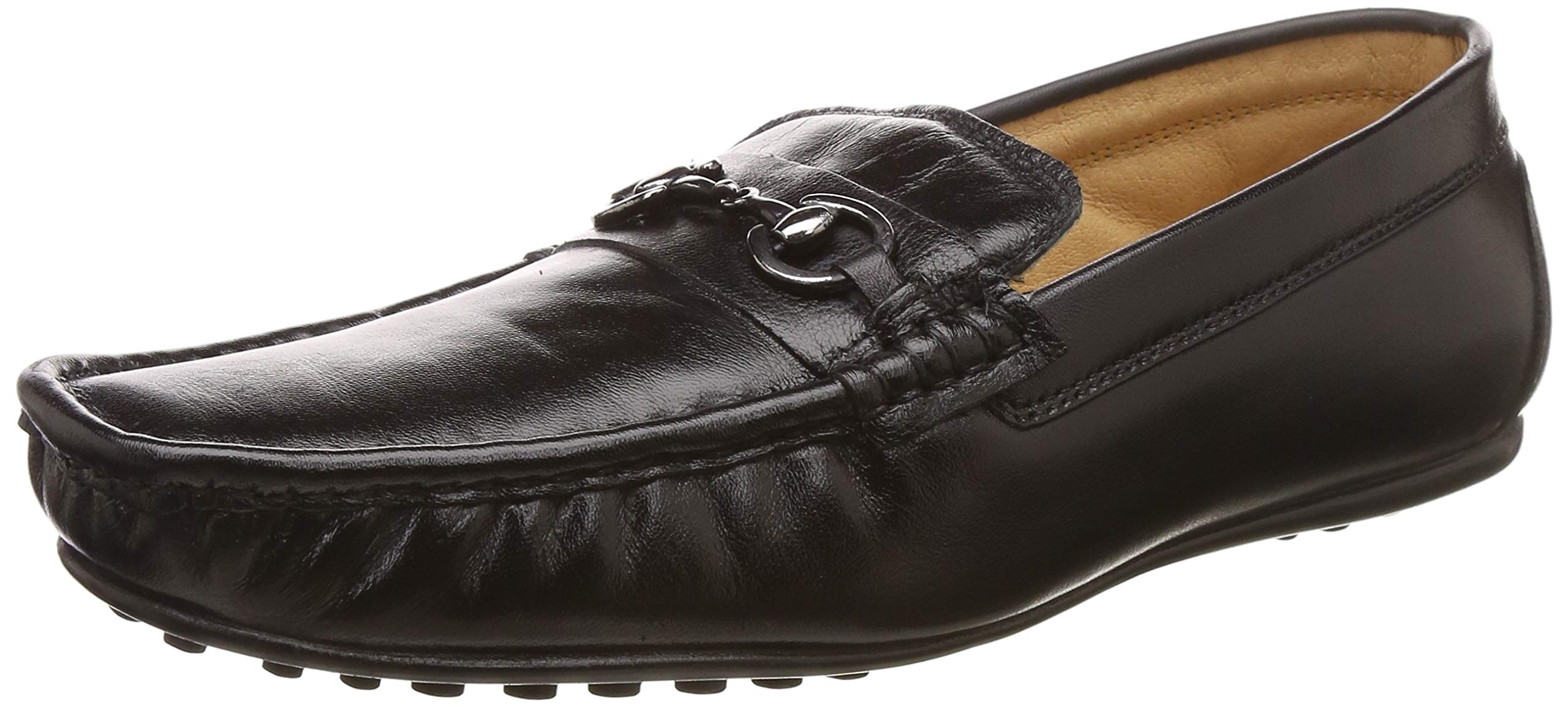 hirel's Men's Original Genuine Leather Lightweight Anti-Skid Memory Foam Loafers-picture-35