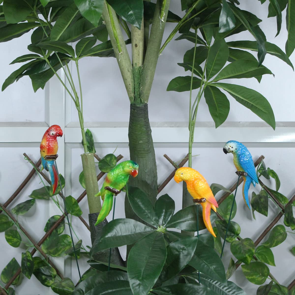 Wonderland Garden Sticks (Set of 4) Parrots(Garden Decor Items) | Garden Decoration Outdoor Stakes | (Yard Plant, Lawn Décor, Garden décor, Outdoor Decor Stick) (B0BD62QKN8) Amazon Price History, Amazon Price Tracker