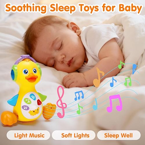 Miniatura 4 de Tsomtto Baby Musical Light Up Duck Toy, Baby Toys 0-3-6-9-12 Months Dancing Crawling Tummy Time Toys, Newborn Infant Learning Toy Gifts for 0 3 4 5