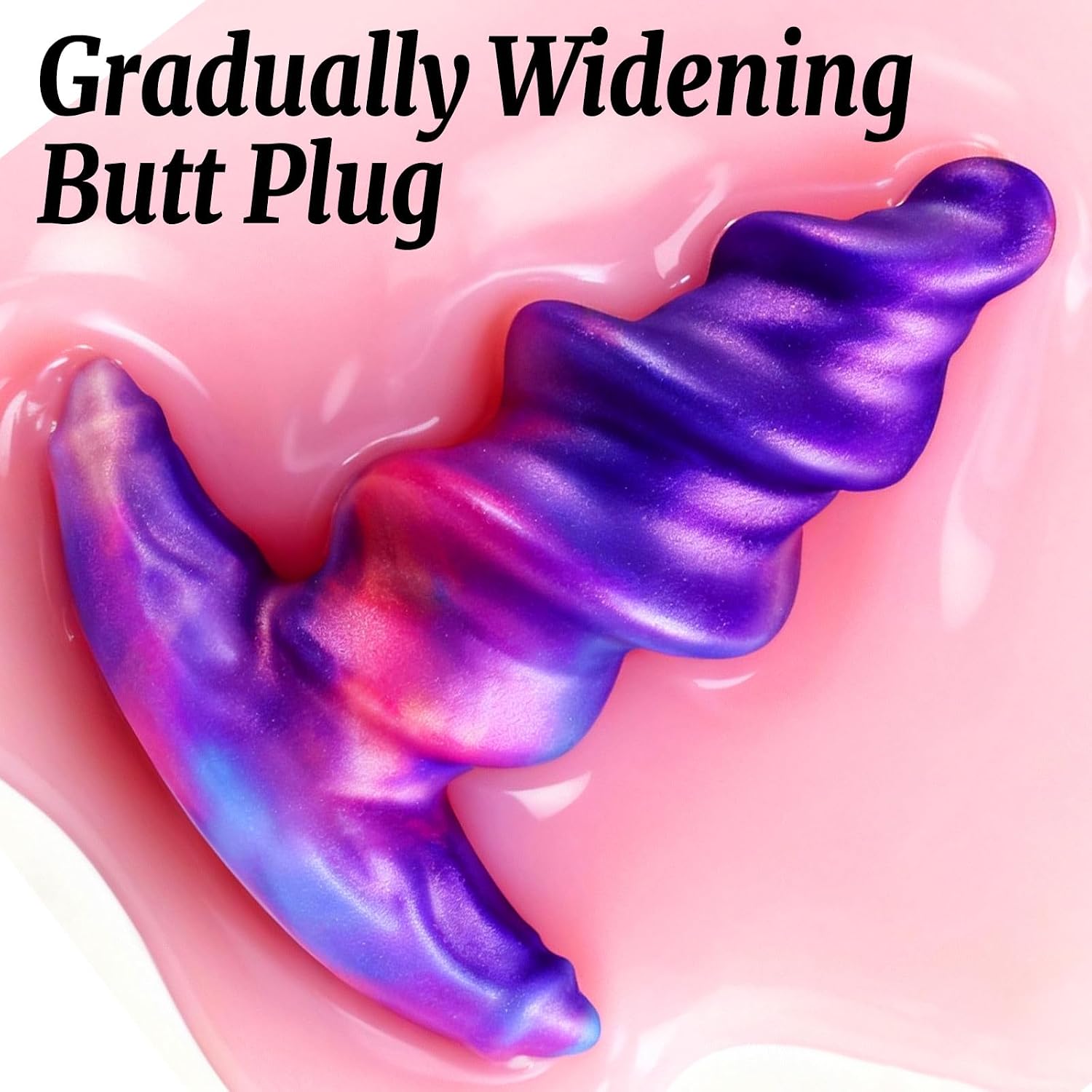 Anal Plug Wearable Screw-Shaped Butt Plug Anal Dilator Trainer Sex Toy (XL)