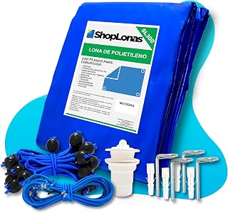 Capa para Piscina 10 em 1 Proteção Azul 300 Micras 8x4,5