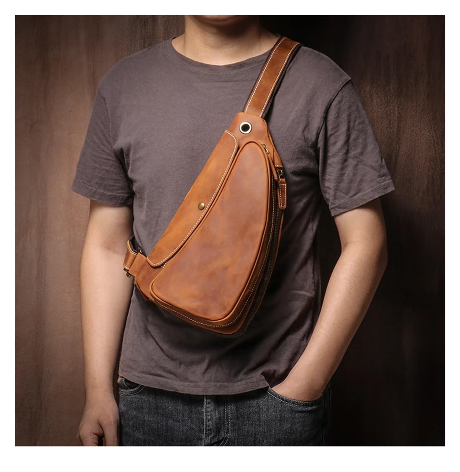 Bolso Pecho Hombre Bolso Bandolera for Hombre, Bolso Cruzado for Senderismo al Aire Libre, Bolsos Deportivos