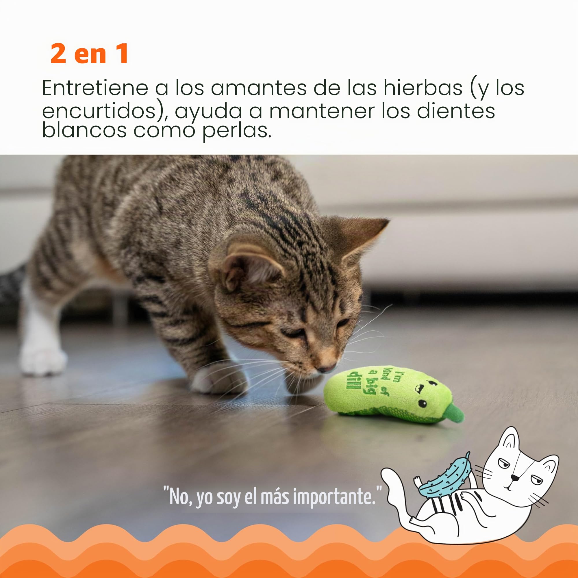 Petstages Juguete Dental crujiente para Gatos con Hierba gatera