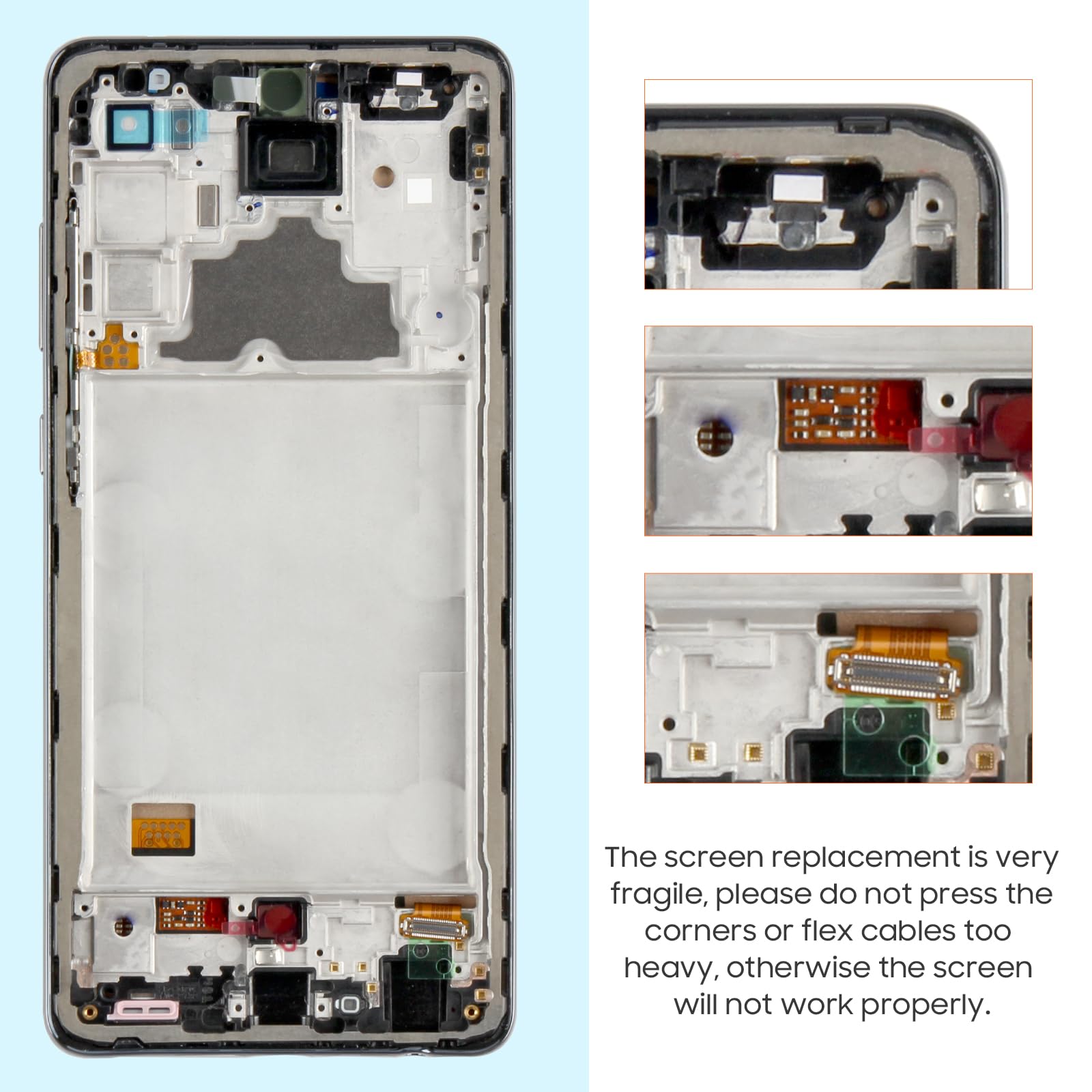 Amazon.com: ARSSLY Screen Replacement for Samsung Galaxy A72