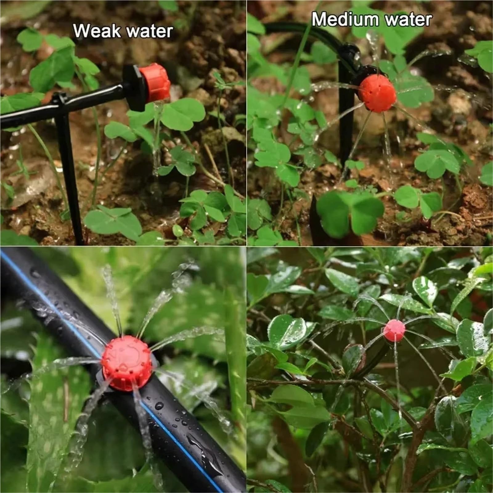 Kompatybilny z wężami 1/10.2 cm, 100-800 regulowanych kapaczy, zraszaczy do nawadniania mikrokropelkowego do systemów nawadniających