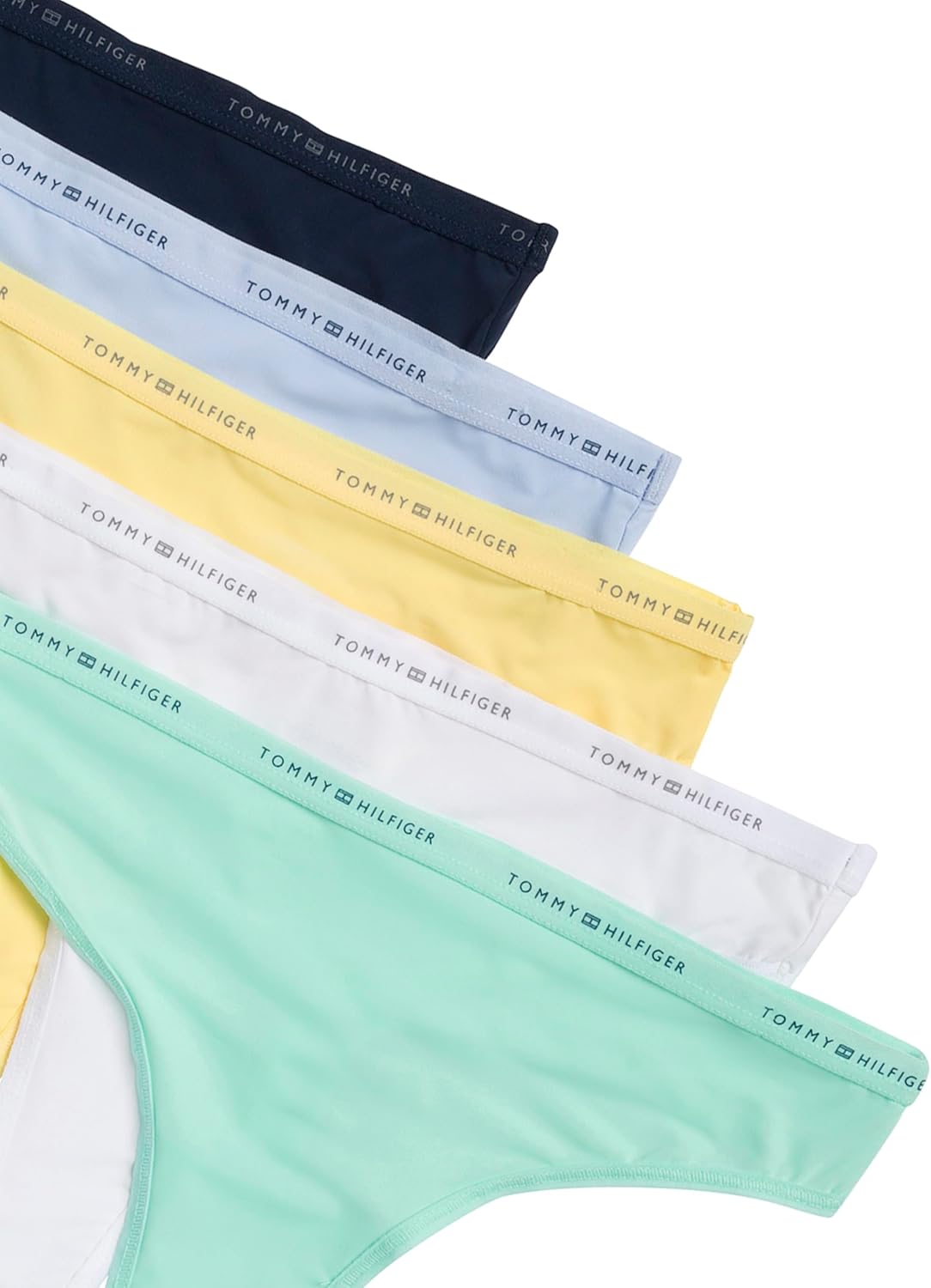Tommy Hilfiger womens Micro Logo Waistband Thong 5-pack - Image 5