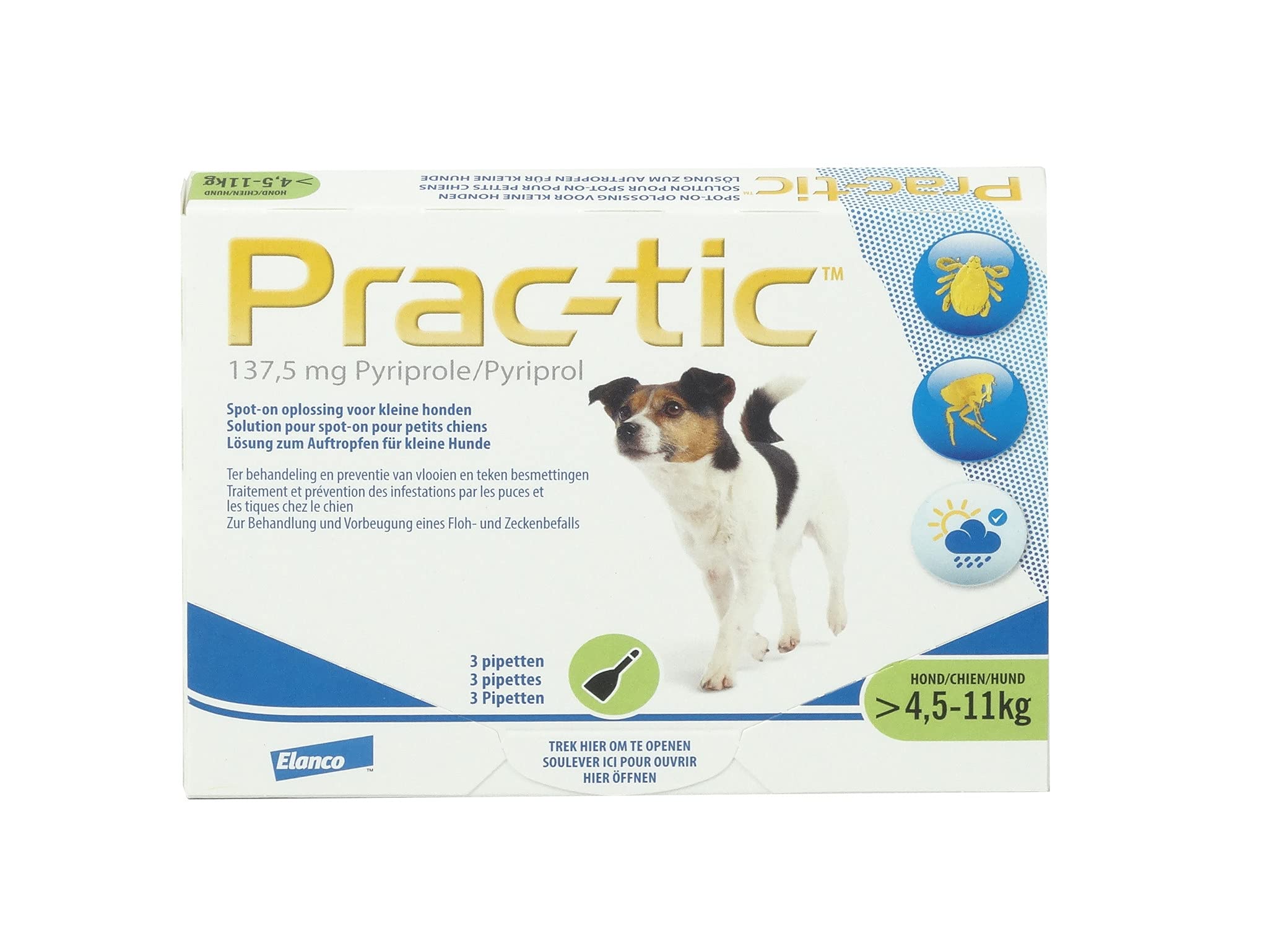 PRACTIC Prac-tic L - 22 kg à 50 kg - 3 pipettes