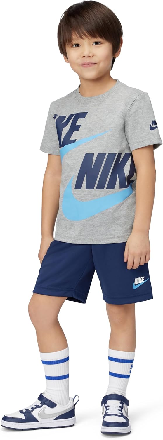 Nike Boys' Sportswear Wrap T-Shirt and Shorts 2-Piece Outfit Set