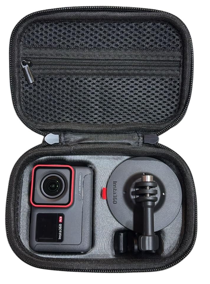 Image of VERTUS Carrying Case Storage Bag, Travel Case Cover for Insta360 Ace /Ace Pro /Ace Pro 2 Action Camera (Hard|Black)
