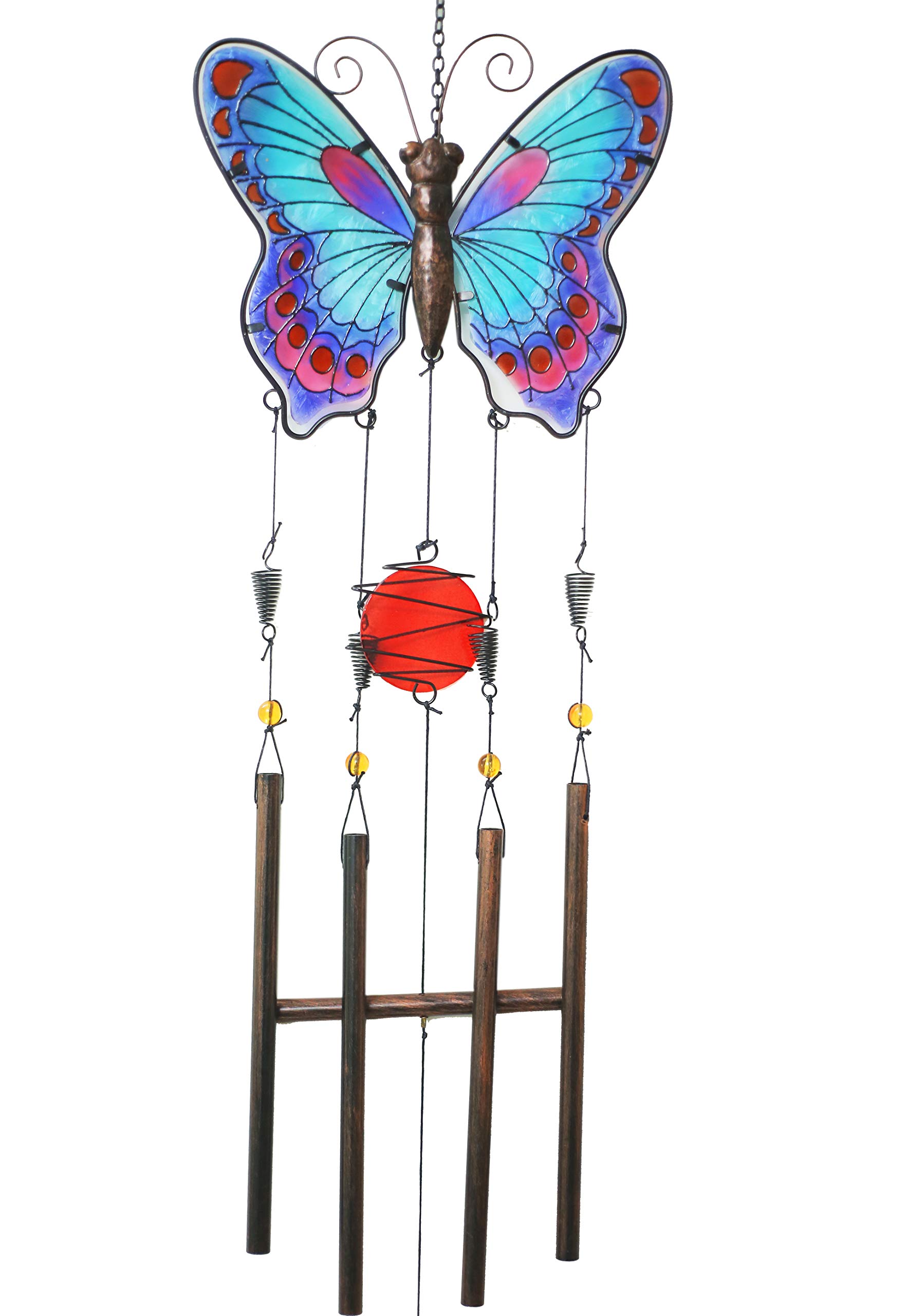 Paradigm Pictures Big Colourful Butterfly Wind Chimes for Home/Balcony/Garden & Living Room Wall Decor Items