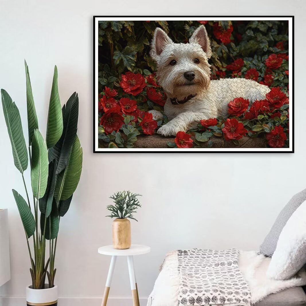 Puzzle 1000 Piezas, Puzzle Perro, Rompecabezas Adultos, Regalo Mujer -8113