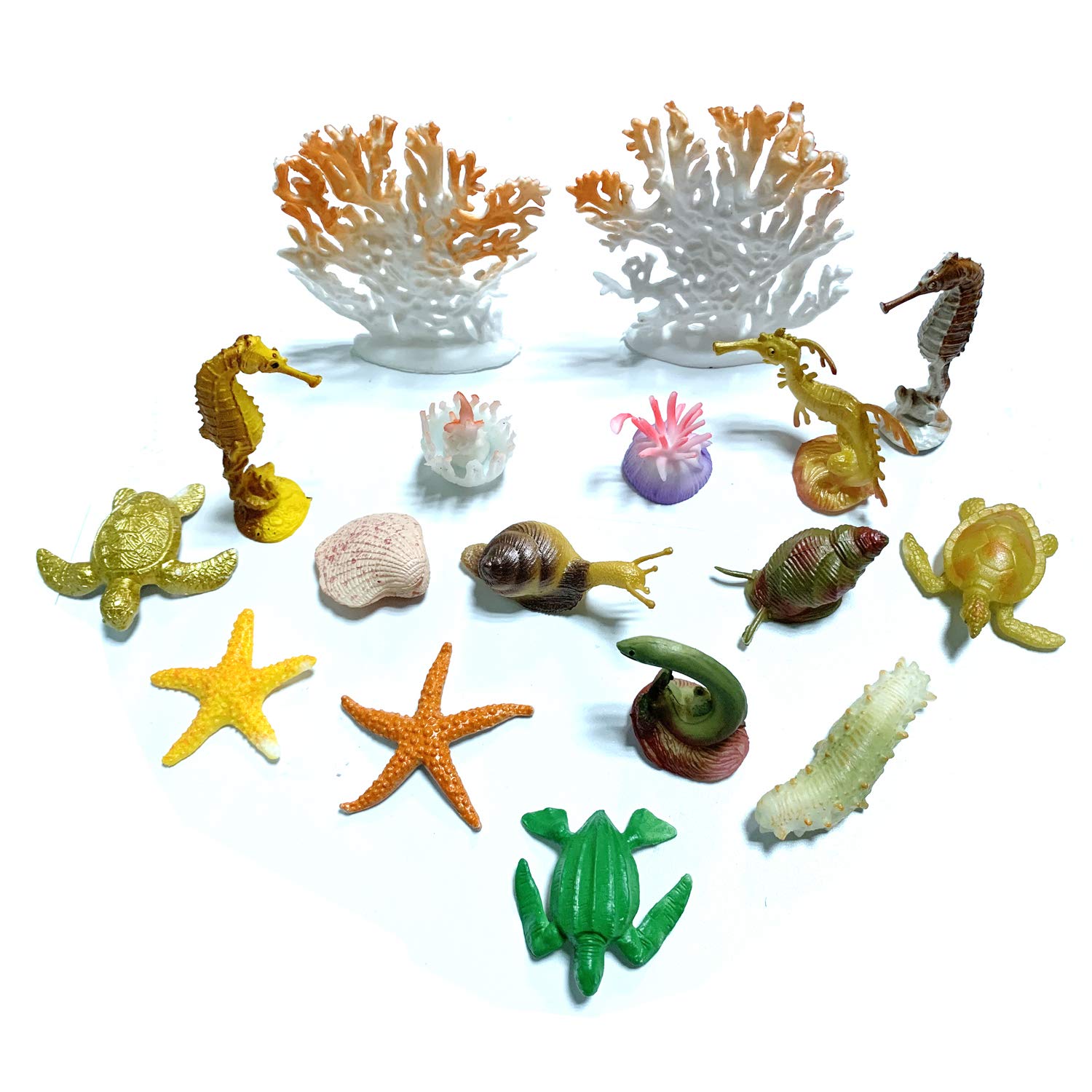 Set De 50 Figuras De Animales Marinos De Vinilo | Juguetes Realistas Para Baño Y Fiestas Infantiles