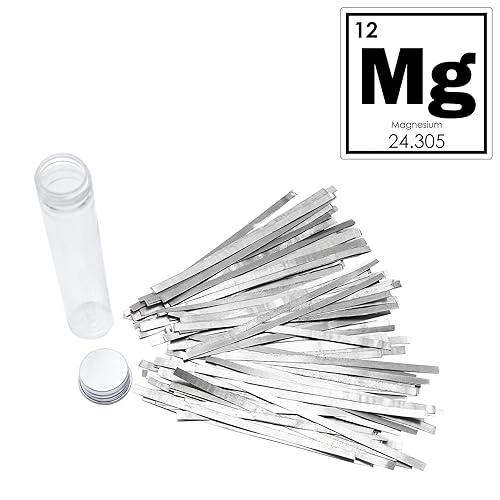 Miniatura 3 de Tira de cinta de metal de magnesio, productos químicos científicos de laboratorio, 100 piezas, longitud total de 530 pulgadas