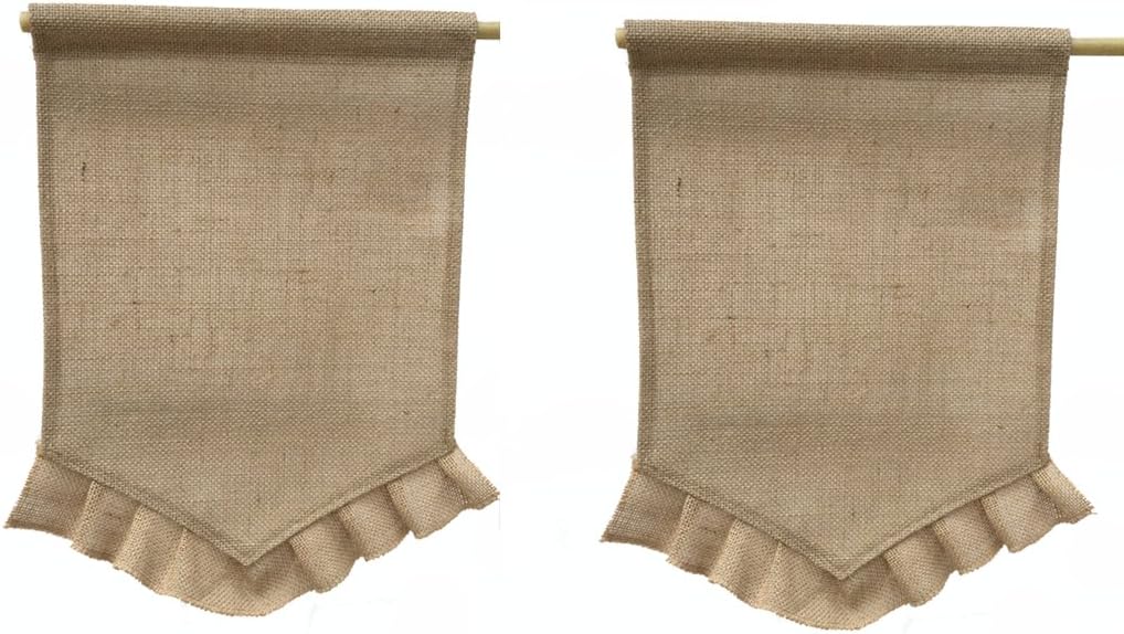 Blank Burlap Garden Flag DIY Yard Outdoor Signs Garden