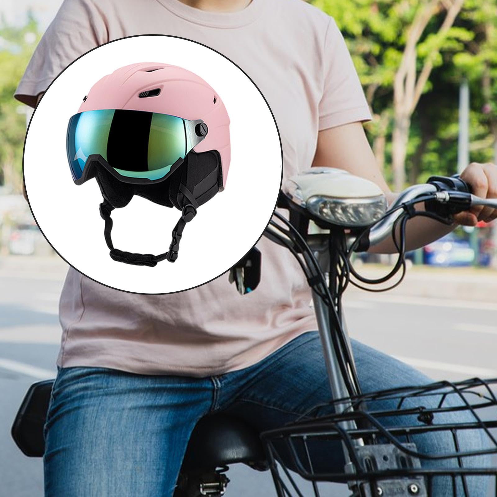 Casco con Orejeras para Esquí Y Monopatín con Resistencia a Los Impactos