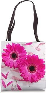 Pink Gerber Daisy Flower Floral Flowers Daisies Gerbera Tote Bag