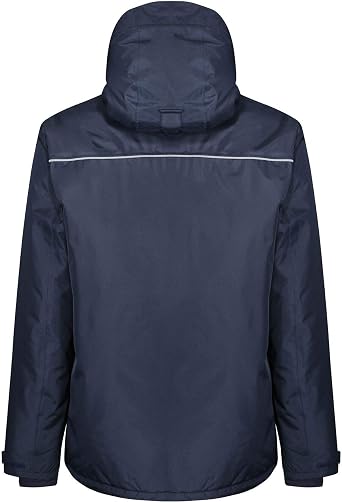Regatta Mens Thermogen Heated Waterproof Jacket (S) (Navy/Magma Orange)