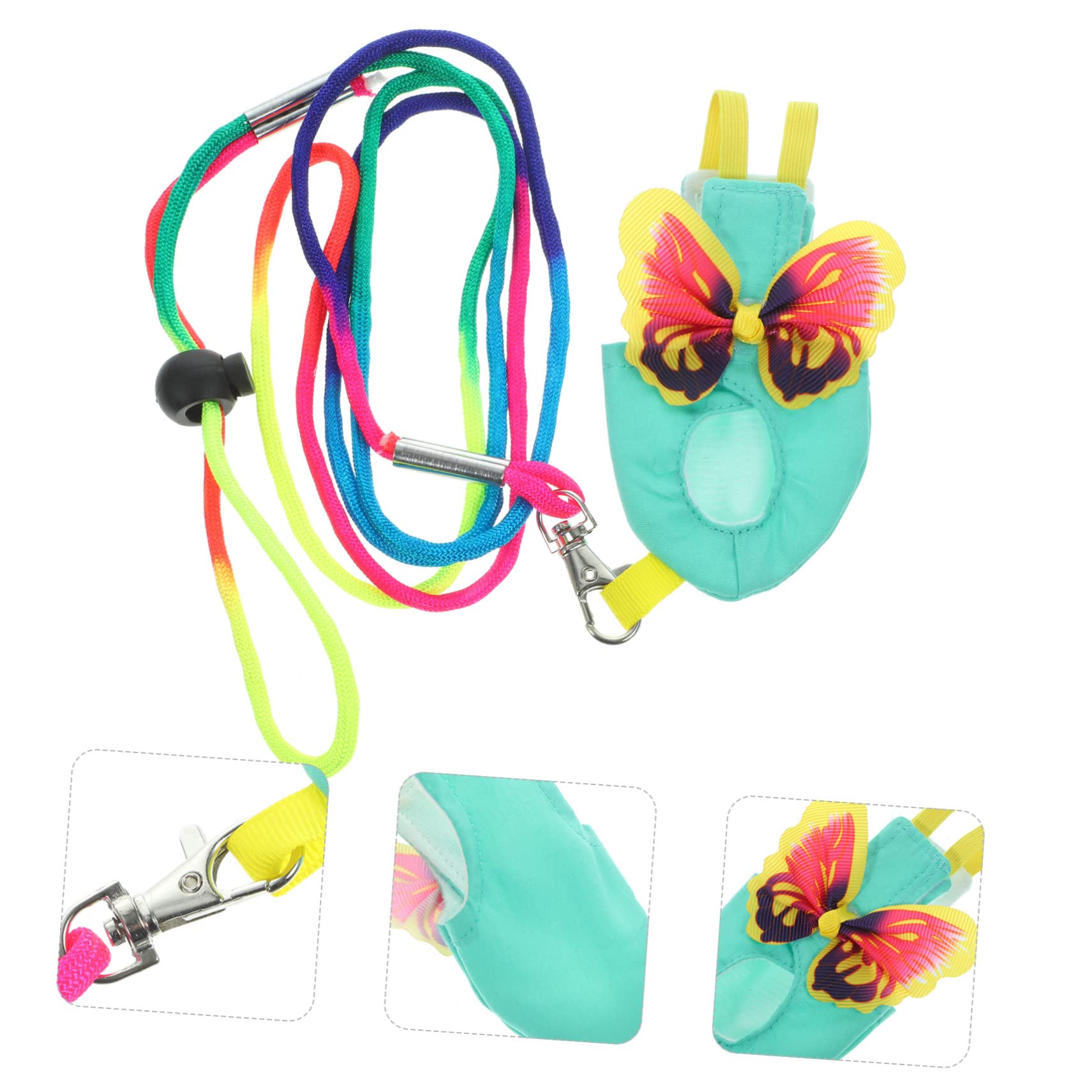 Happyyami 5sätze Fluganzug Mit Wiederverwendbare Vogelwindeln Für Sittiche Bequeme Und Praktische Vogelkleidung Für Flugfreiheit Und Schutz Bunten Designs Erhältlich