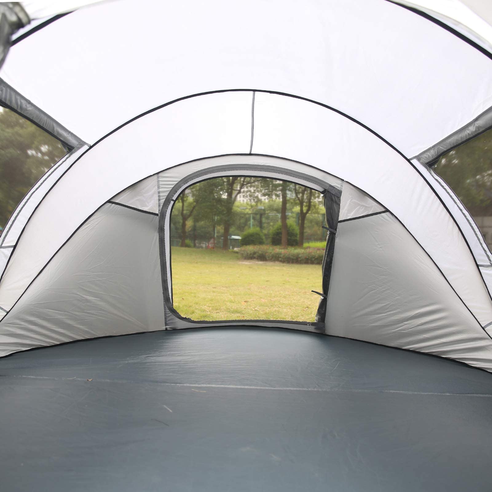 EchoSmile Pop up Zelt 4-8 Personen, Wurfzelt Wasserdicht mit 2 Belüftungsfenstern, Familienzelt & Campingzelt für Picknick, Wandern und Outdoor Aktivitäten