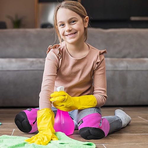 Miniatura 4 de KneeMate Rodilleras para niños, adecuadas para jardinería, limpieza de casa, trabajos de construcción, rodilleras para suelos con acolchado de