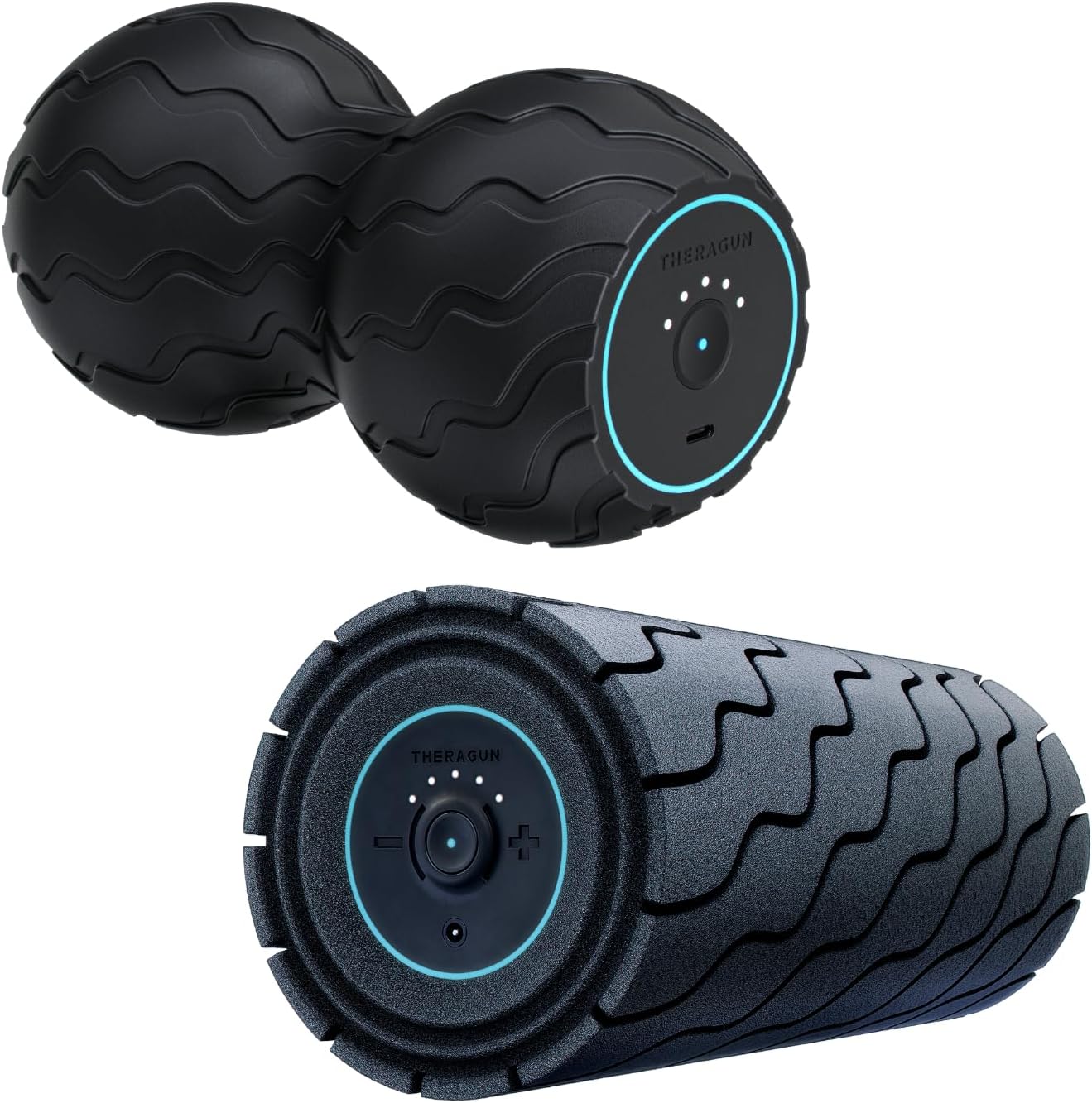 Wave Duo and Roller Bundle | Low-Back & Full-Body Vibrating Foam Rollers