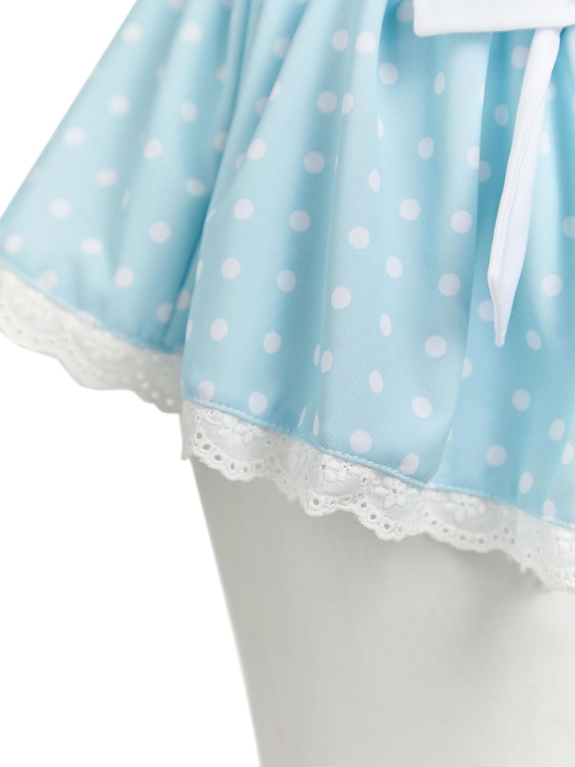 daizbella Women's Bikini Sets 90's Retro Vintage High Waist Blue Polka-dot Bathing Suit