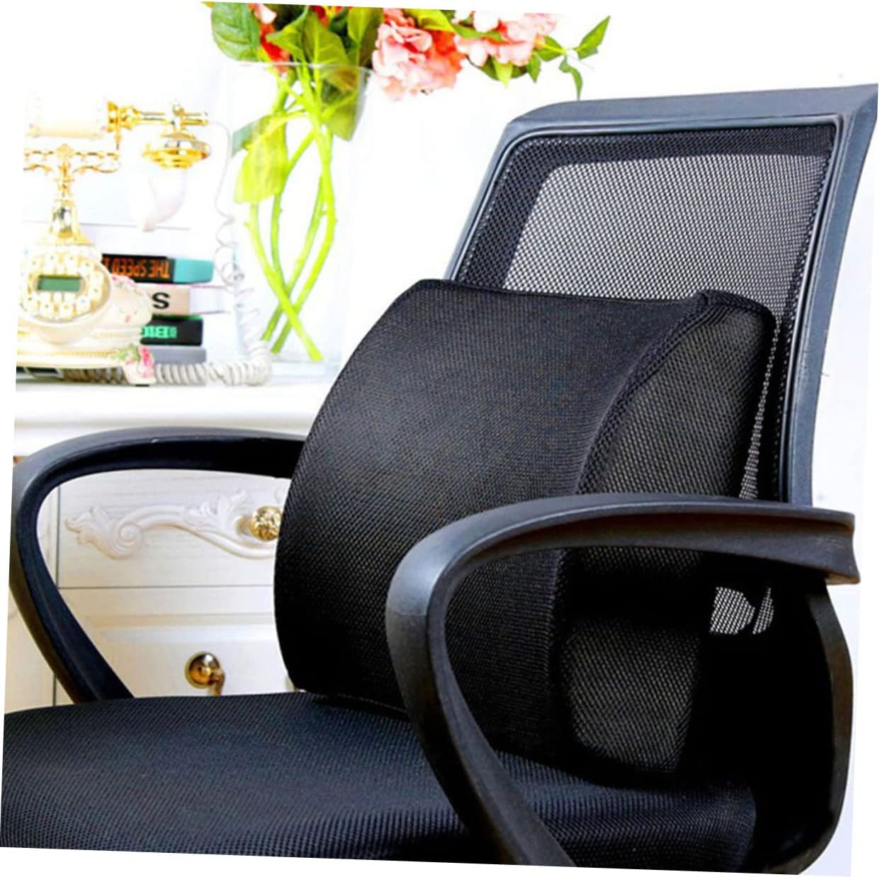 Car Lumbar Support Pillow Memory Foam Cushion for Back Pain Relief Office and Vehicle Comfortable Lower Back Support for Driving and Working