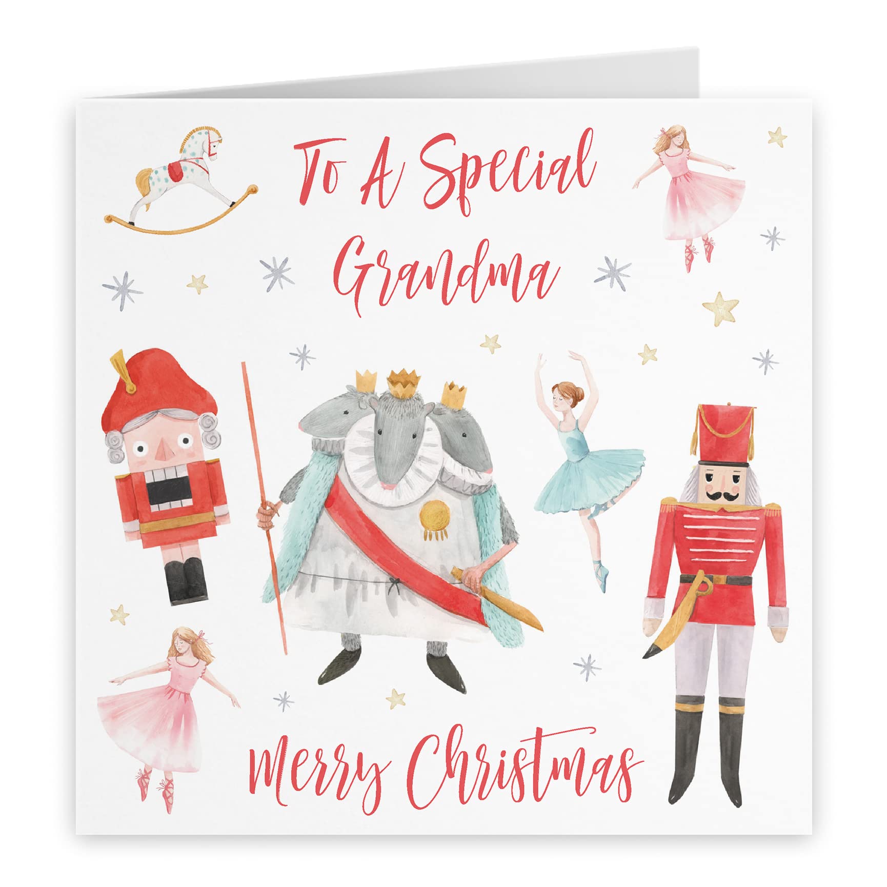 Hunts England - Grandma Christmas Card - To A Special Grandma - Merry Christmas - Nutcracker Collection - Fun Xmas Card - Image 2