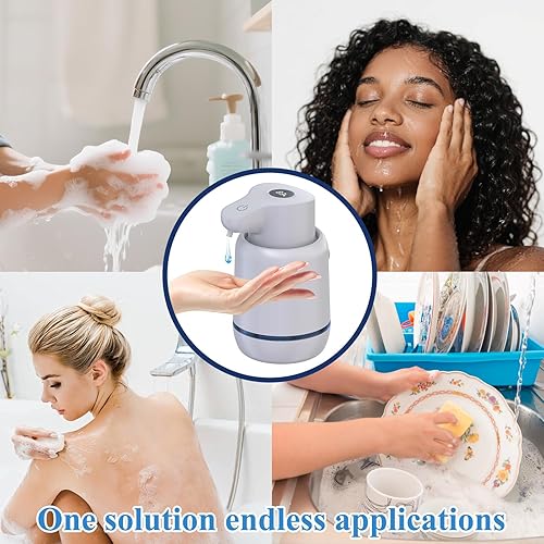 Miniatura 8 de Dispensador automático de jabón líquido, sin contacto, dispensador automático de jabón líquido de 15 oz14.2 fl oz para baño y cocina, sin