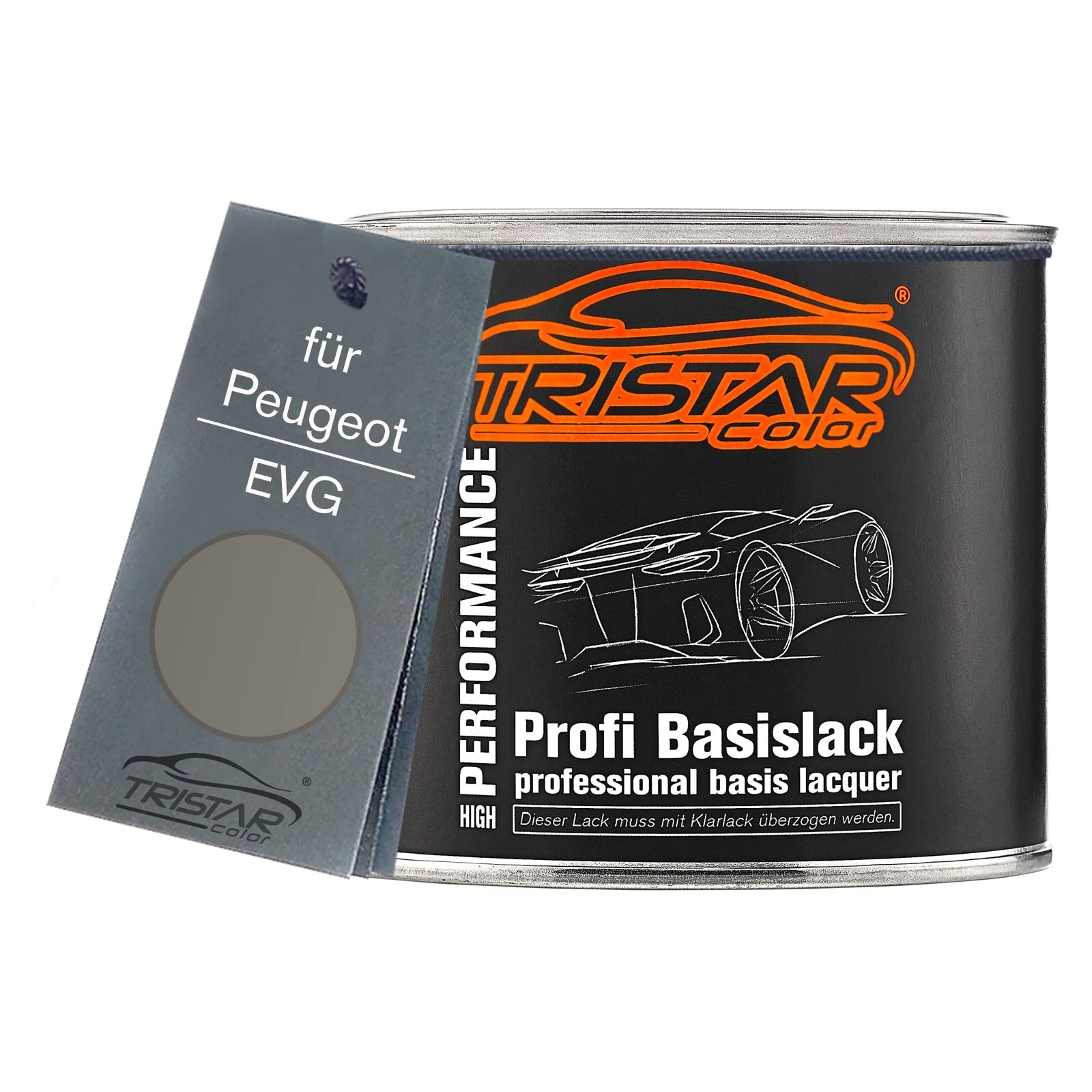 TRISTARcolor Peinture Voiture Kit Bombes De Peinture 2K Pour Smart 844374 Tridion Silber Metallic Peinture De Base 2 Composants Vernis Clair Aérosol