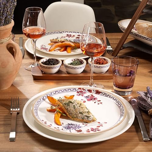 Miniatura 6 de Villeroy & Boch Artesano - Plato de ensalada de lavanda provenzal, 8.5 pulgadas, blancomulticolor