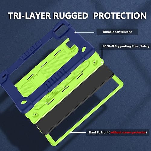 Miniatura 4 de Funda para T-Mobile Revvl Tab 5G, para Revvl Tab 5G, funda resistente a prueba de golpes para niños, funda resistente con correa de atril