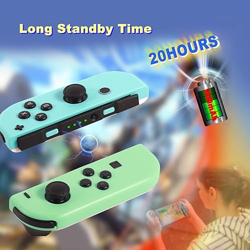 Miniatura 5 de Joy Cons for Switch Nintendo Left and Right Switch Joy Con Controllers Left Right Wireless Remote Replacement for Switch Joycons Support Wake-up