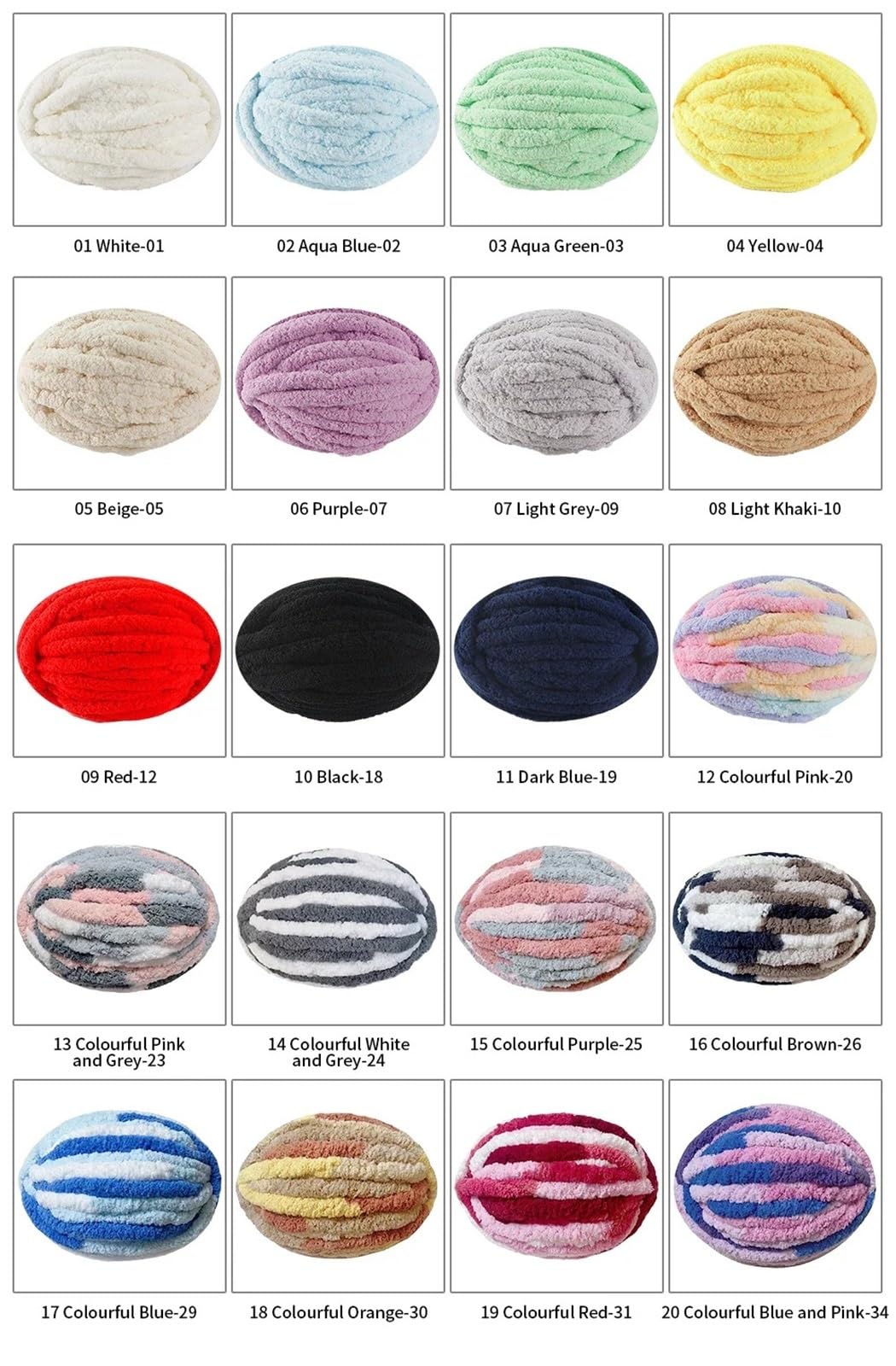 Lana Gruesa Para Crochet Set de 3 piezas de hilo grueso de chenilla como el terciopelo, ideal for tejer gorros, muñecas, guantes y mantas a bajo precio.(10 Black)