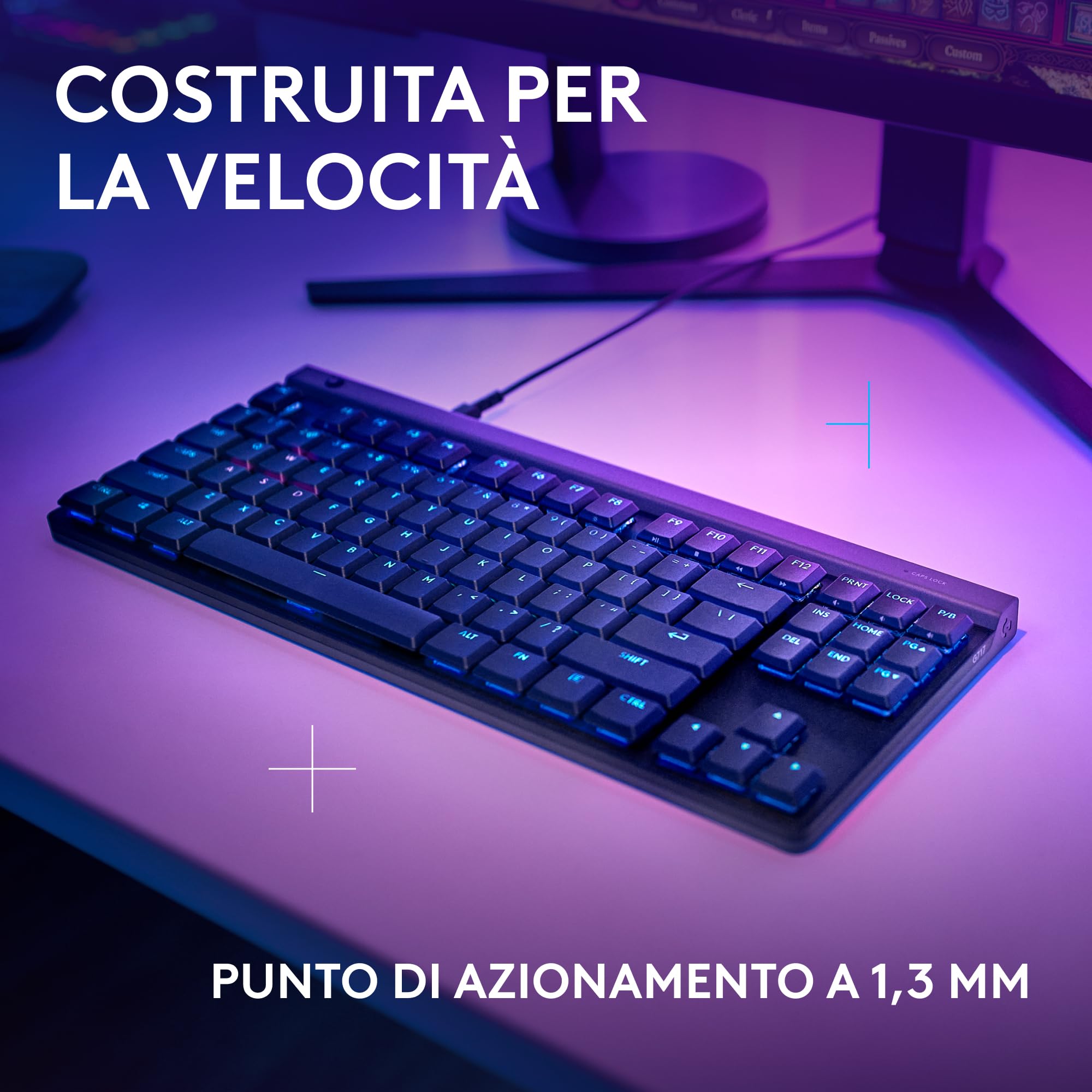 Logitech G515 TKL, tastiera gaming cablata a profilo ribassato