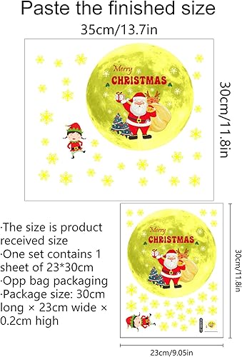 Miniatura 7 de Calcomanías de pared de Halloween que brillan en la oscuridad, calcomanías luminosas de murciélago de luna, calcomanías de pared de Halloween, lindo