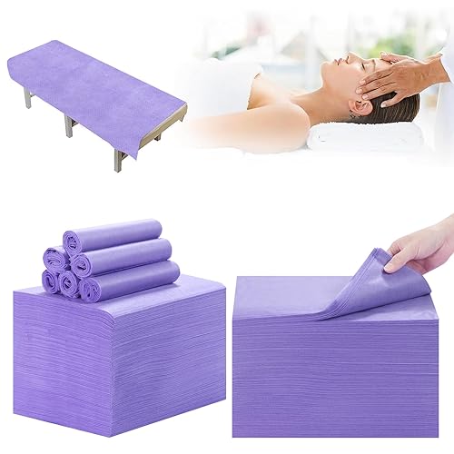 Vista 21 de 200 sábanas desechables, 31 x 71 pulgadas, impermeables, para mesa de masaje, tela no tejida, cubierta de cama para terapia de masaje, tatuajes