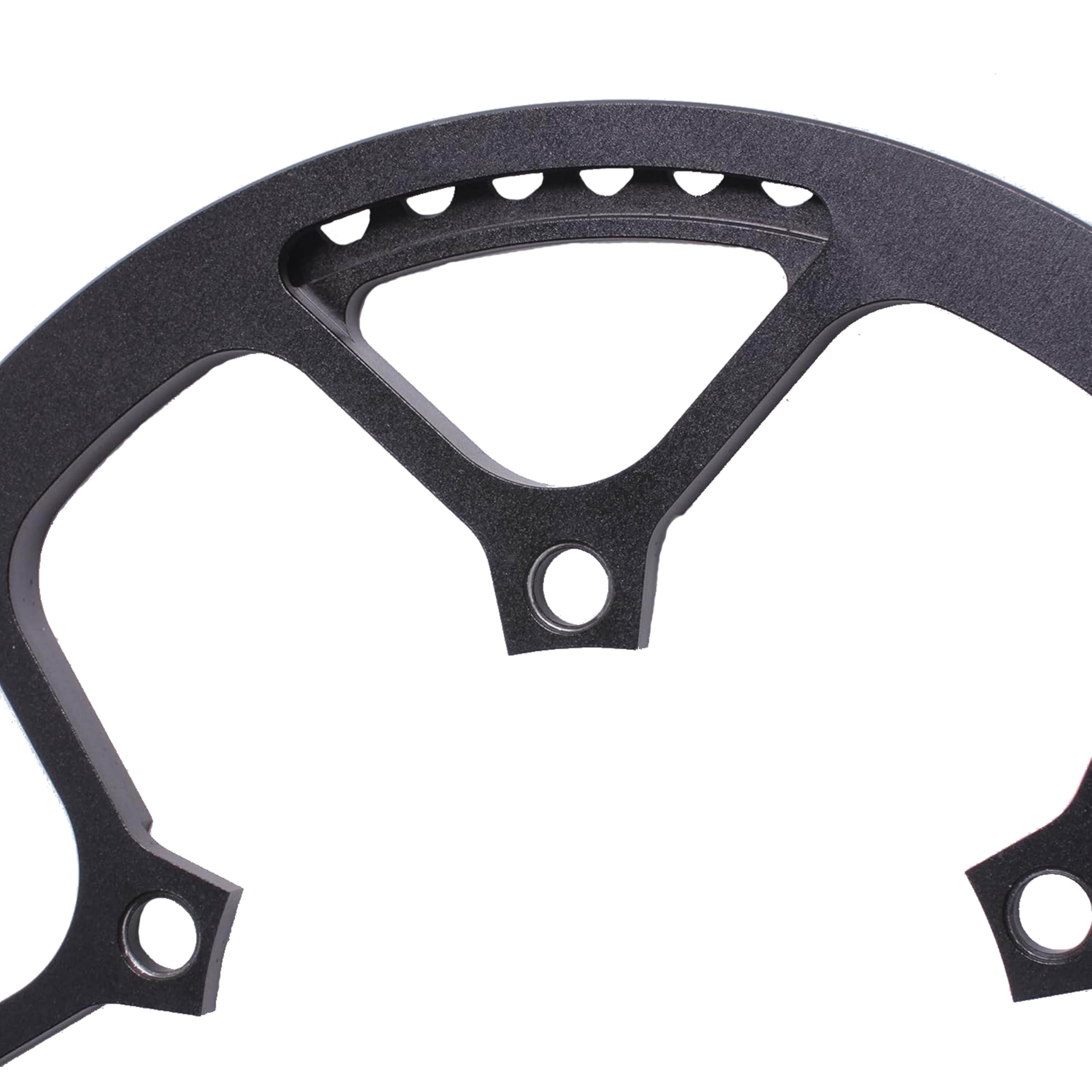 Universal Bike Chainring,52T/54T/56T/58T/60T BCD 130mm Bike Chainring with Chain Guard for 6 to 12 Speed MTB,EBike,Road Bike,City Bike,Folding Bike,Cargo