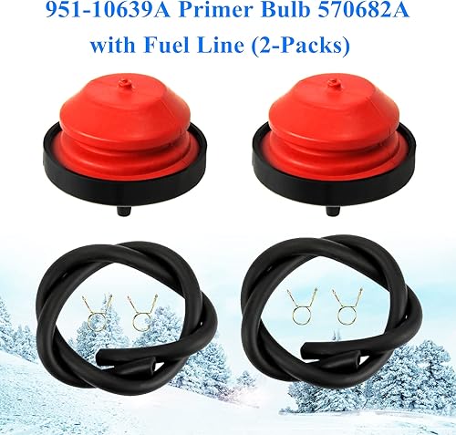 Miniatura 2 de AILEETE 951-10639A - Bombilla de imprimación con línea de combustible para MTD Craftsman Troy-Bilt Ryobi Bolens Lawn-Boy Yard Machines 751-10639,