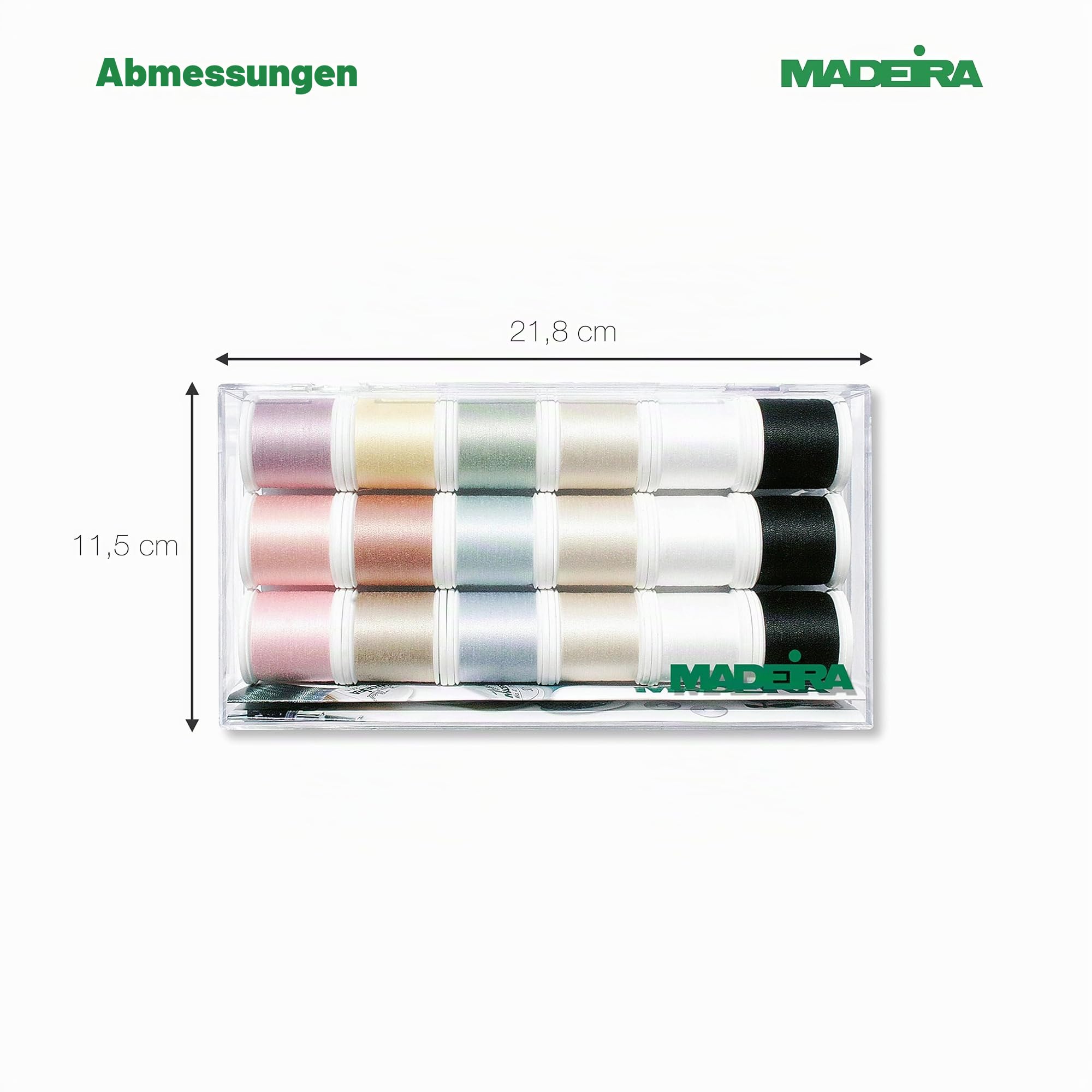 Madeira 8031 Stickbox Cotona No.80 18 Spulen 200 M