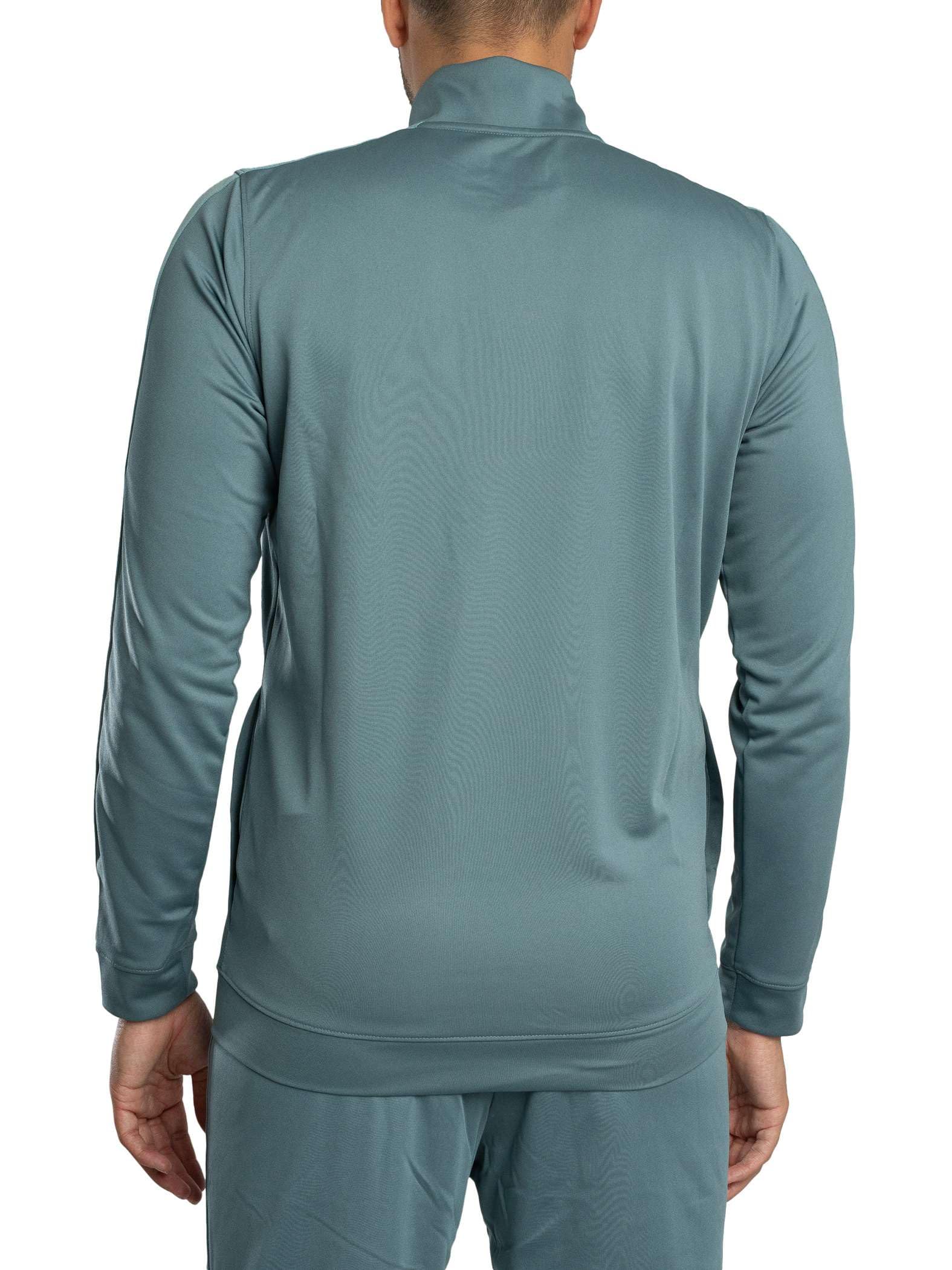 Under Armour Męski dres treningowy z dzianiny, wygodny i szybkoschnący, top i spodnie do biegania z kieszeniami, męski dres treningowy i do noszenia na co dzień, jaspis niebieski/serpentyna/serpentyna