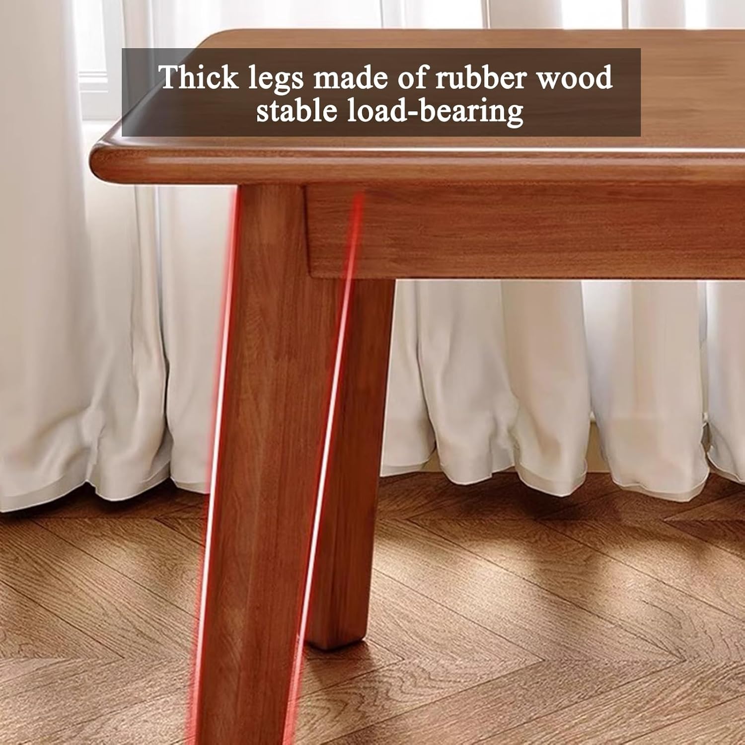 Indoor Dining Bench, Wood Doorway low Skinny Bench for End of Bed with Safety Rounded Corners, Entryway Seating Benches for Farmhouse, Kitchen, Living Room(Wood,150*30*45CM/59*12*18IN)