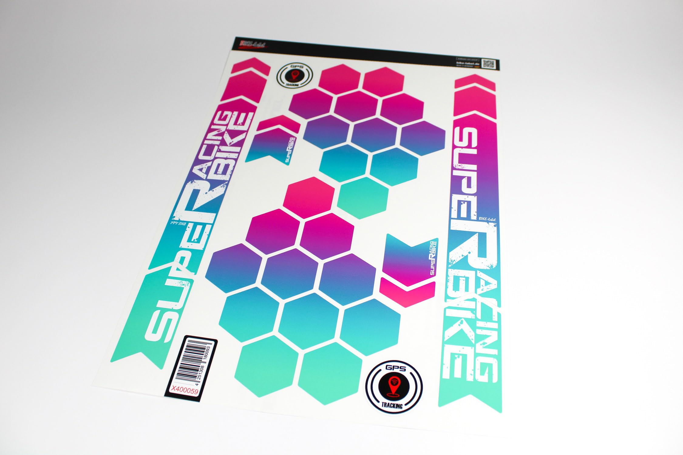 BIKE-label Set di adesivi da 12 pezzi, telaio della bicicletta e